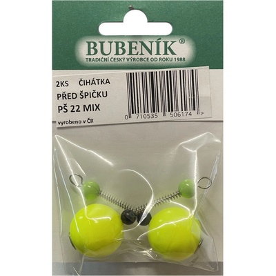 Bubeník číhátko před špičku 22mm 2ks barva žlutá