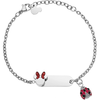 Disney Pôvabný oceľový náramok s príveskami Minnie Mouse B600623RRL-55.CS