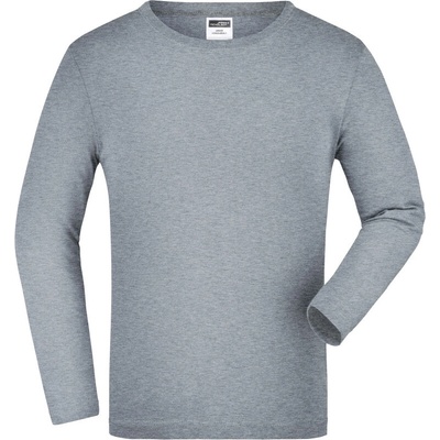 James & Nicholson tričko JN 913K grey heathe