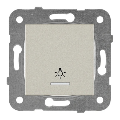 Panasonic КАРЕ ПЛЮС СВ. БУТОН СВЕТЕЩ МЕХ. БРОНЗ (wktt00172br-eu2)