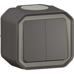 Legrand Сериен ключ/бутон моноблок за открит монтаж цвят Антрацит IP55 Plexo New - 069775L (069775L)