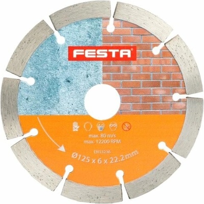 Festa Kotúč diamantový dvojitý 125 x 22,2 x 6 mm 21195
