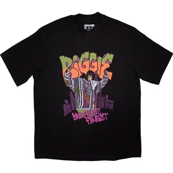 Notorious B. I. G Notorious B. I. G. Риза Cartoon Graffiti Unisex Black L (BIGOSTS30MB03)