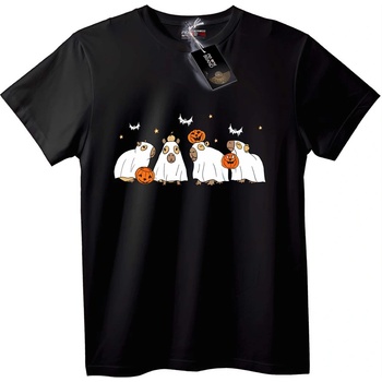 NOONEBRAND Тениска Хелоуин Духове - 2XL, Black