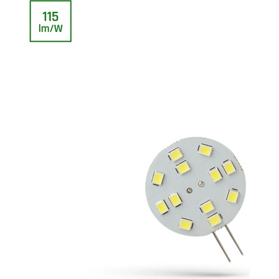 Spectrum LED žiarovka G4, 2W, 12LED, 12V, 30mm [WOJ+13782] Studená biela