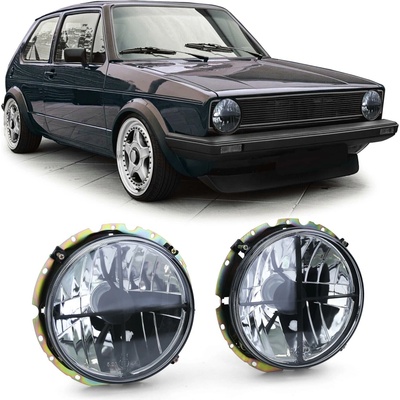 Angeleyes VW Golf 1 predné číre zatmavené svetlá s krížom