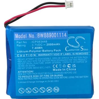 VHBW Батерия за Midland TecTalk Float, 2000 mAh (889001114)