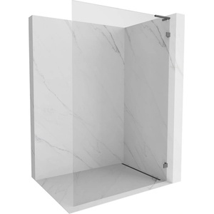 Mexen Lunar L Душ стена Walk-in дясна 100 x 200 см, прозрачно 8 мм, четка сиво от (830L-100-000-66-00-P)
