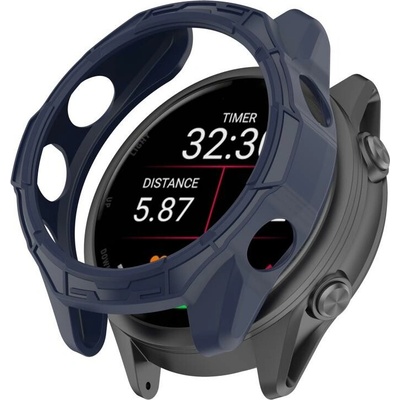 VSETKONAMOBIL 114825 TPU HALF COVER Kryt pre Garmin Forerunner 570 42mm modrý