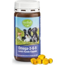 Sanct Bernhard tierlieb Omega 3-6-9 lněný olej pro psy 180 kapslí