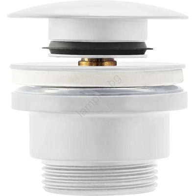 Rea Rea-a2361 - Изпускател за мивка click-clack Ø 6, 4 см, матово бял (re0184)