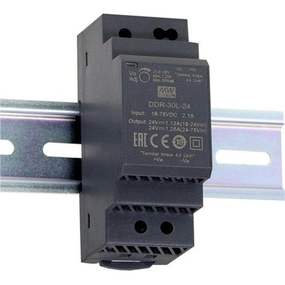 MEAN WELL DDR-30G-5 DC/DC měnič napětí na DIN lištu 5 V/DC 6 A 30 W Počet výstupů:1 x Obsah 1 ks