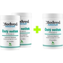 Medveď natural 2x Čistý noštek PROBIO 50 g + 1 Čistý noštek