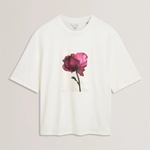 Ted Baker Тениска Ted Baker Ted Baker Floral Graphic Soft Touch Fitted T-Shirt - Ivory - sportihobi - 176,01 лв
