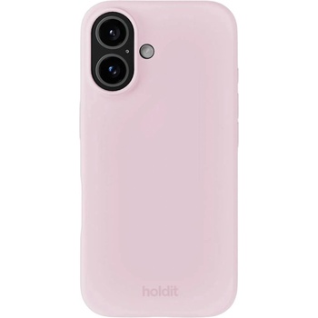 Holdit Гръб Holdit Silicone за iPhone 16 - Pale Pink