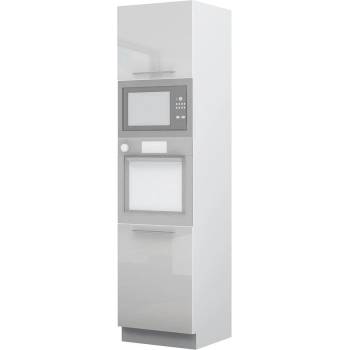 Висок шкаф за вграждане на фурна и микровълнова Riva K23-60-RM/2