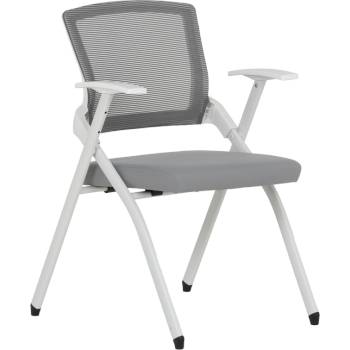 Посетителски стол Carmen 1702-1 - сив (3520911)