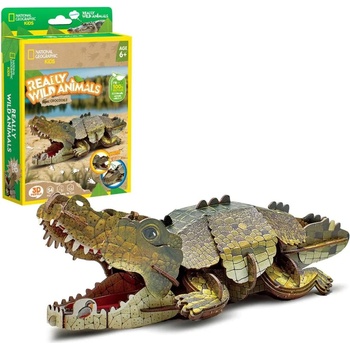 CubicFun 3D пъзел Cubic Fun от 54 части - Крокодил (DS1076h)