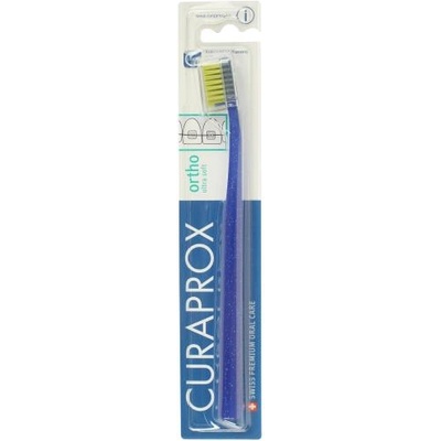 CURAPROX Ortho Ultra Soft 5460 четка за зъби за почистване на зъби с фиксирани брекети