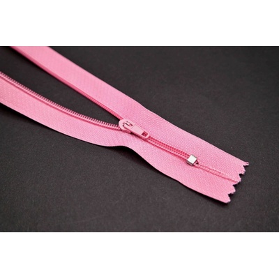 Nedeliteľný jemný plastový špirálový zips (veľkosť číslo 3) rôzne farby - dĺžka 12 cm - 60 cm 12 cm Ružová orchidea