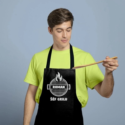 Sablio Grilovací zástěra se jménem: ŠÉF GRILU