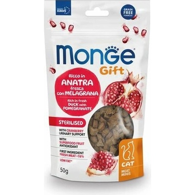 Monge Gift Meat Minis Sterilised s kačicou a granátovým jablkom 50 g