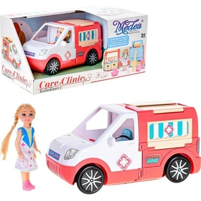 Mikro Trading Ambulance 22cm s panenkou 14cm a doplňky