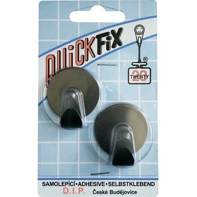 D,I,P, DIP - QUICKFIX háčik samolepiaci typ 17 - 2 ks - nerez