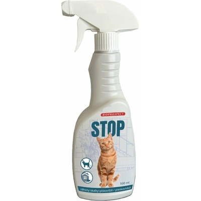Bio-Enzým Stop Mačka prírodné odpudzovač mačiek na použitie v interiéri aj v exteriéri rozprašovač 500 ml