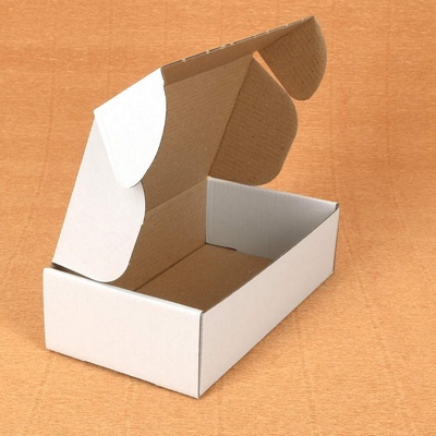 Екстрапак 18 х 10 х 5 см. бяла сгъваема картонена кутия