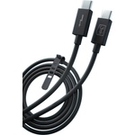 3mk Protection Кабел 3mk Hyper, Thunderbolt 3(м) към Thunderbolt 3(м), 1m, 8K@60Hz, 40Gbps, 240W, черен