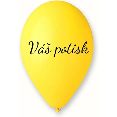 Personal Svet balonku Balónek s textem Žlutý 26 cm
