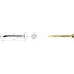 Uncanny Brand Wood insert galvanized yellow for torx 4.0*16mm t20