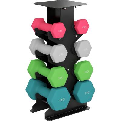 SPORTNOW Sada činek 4 páry s protiskluzovým úchopem 1-4 kg