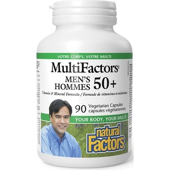 Natural Factors MultiFactors Men's Hommes 50+, 90 капсули, Natural Factors
