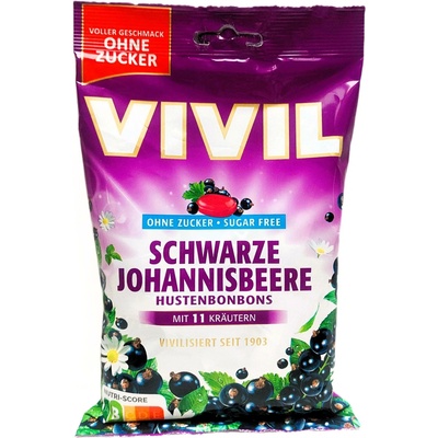 Vivil Cerny rybiz+11 bylin bez cukru 120 g