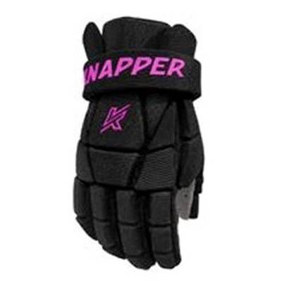 Knapper Hokejbalové rukavice AK3 S24 SR černá-růžová, 14", HS25