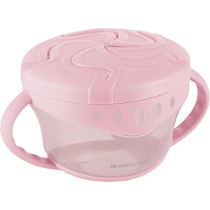 KikkaBoo Купа за снак KikkaBoo - Snack me up, 300 ml, розова (31302030083)