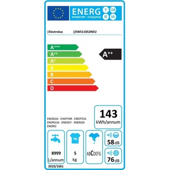 ELECTROLUX EWS 11052 NEU