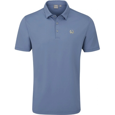 Ping Gold Putter Men's polo shirt Coronet Blue