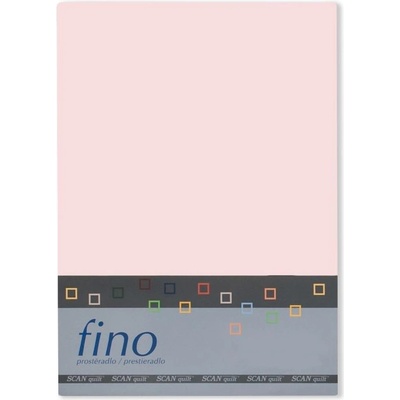 SCANquilt bavlna prostěradlo Fino růžové 260x270