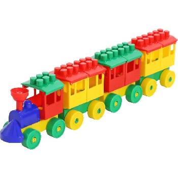 Polesie Vláčik Staviteľ 3 vagóny