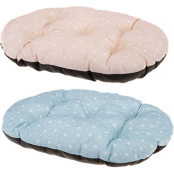 Ferplast Relax Puppy S - Мек дюшек/възглавница за кучета и котки с плюш, 43x30см/син, розов/