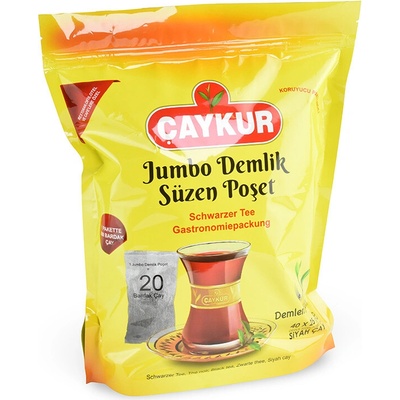 Caykur Černý čaj Boldem Jumbo Demlik Suzen Poset 40 sáčků 1 kg