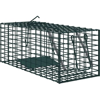 vidaXL Капан за животни Зелен 31 x 13 x 12см Стомана (42017309)