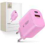 Tech-Protect nca20 2-port network charger pd 20w / qc3.0 baby pink (5906302330645)