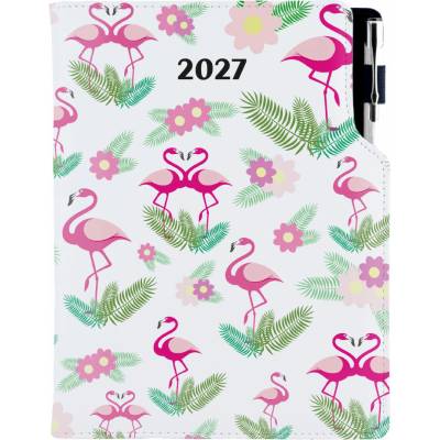 Design B5 týdenní 2027 Plameňáci