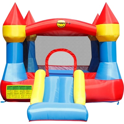 Felyx Toys HAPPY HOP Батут замък с пързалка и помпа 365x265x215