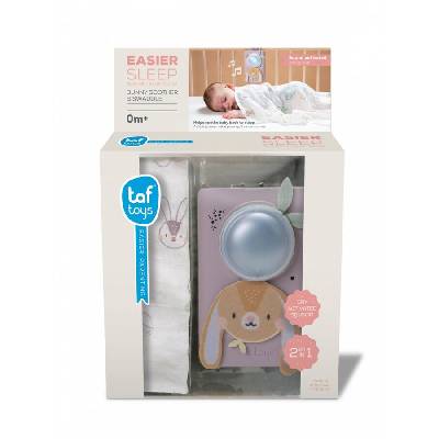 Комплект музикално зайче с бял шум и одеалце, Taf Toys (TT13305)