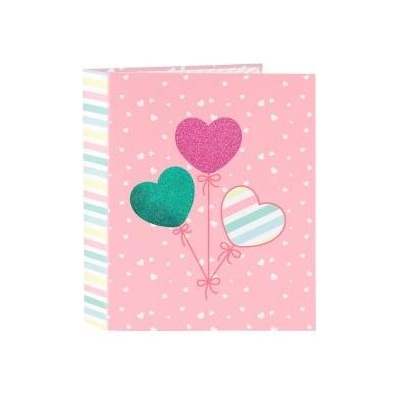 Black Fit8 Папка с пръстени BlackFit8 Globitos Розов A4 27 x 33 x 6 cm